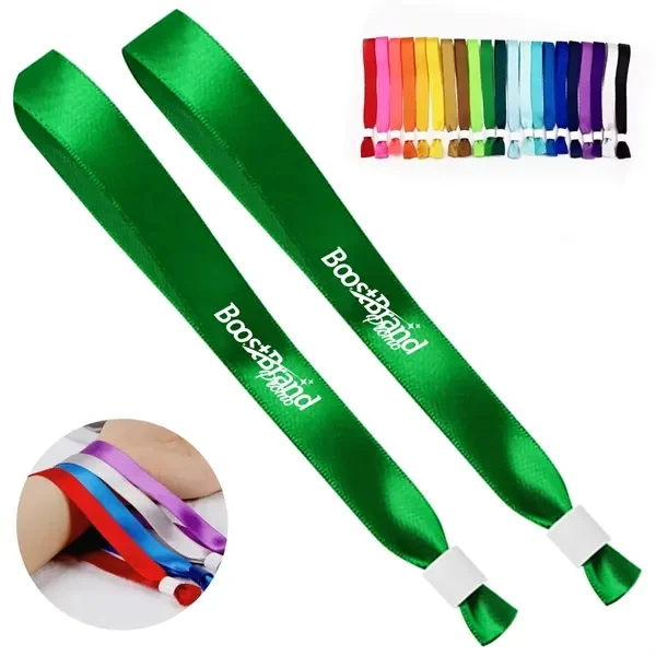 Custom Fabric Event Wristband with Adjustable Closure — Festival Concert Access Promo 1