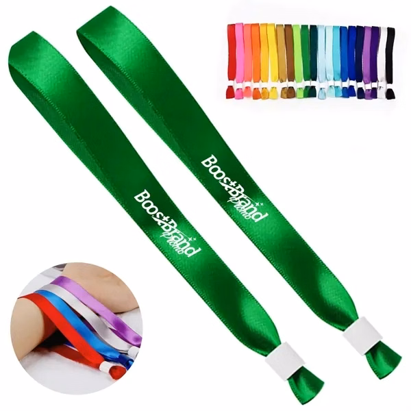 Custom Fabric Event Wristband with Adjustable Closure — Festival Concert Access Promo