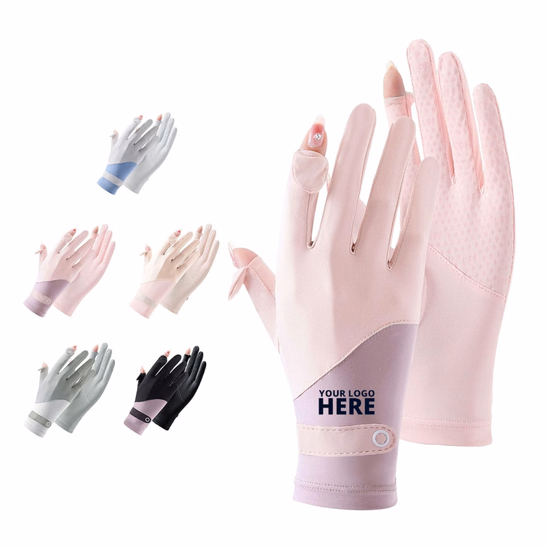 Touchscreen Full Finger Ice silk Gloves