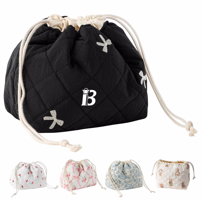 Compact Cotton Cosmetic Bag