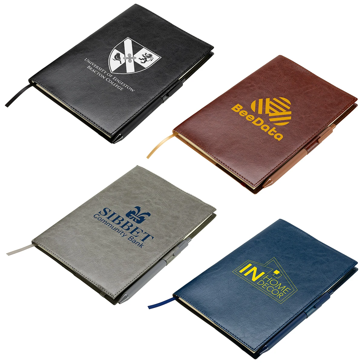 Conclave Refillable Leatherette Journal with Pen 1