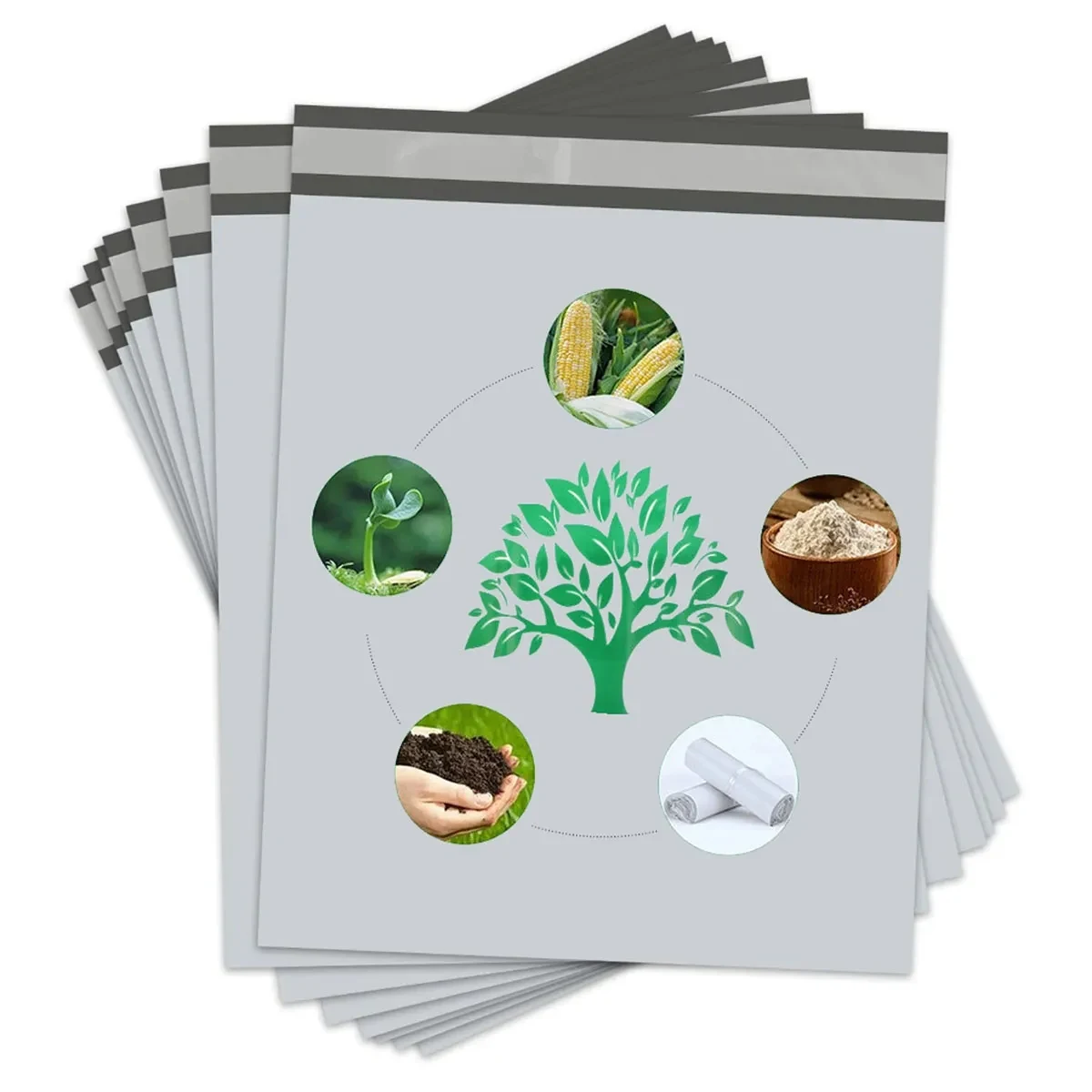 100 pack Biodegradable Poly Mailers 1
