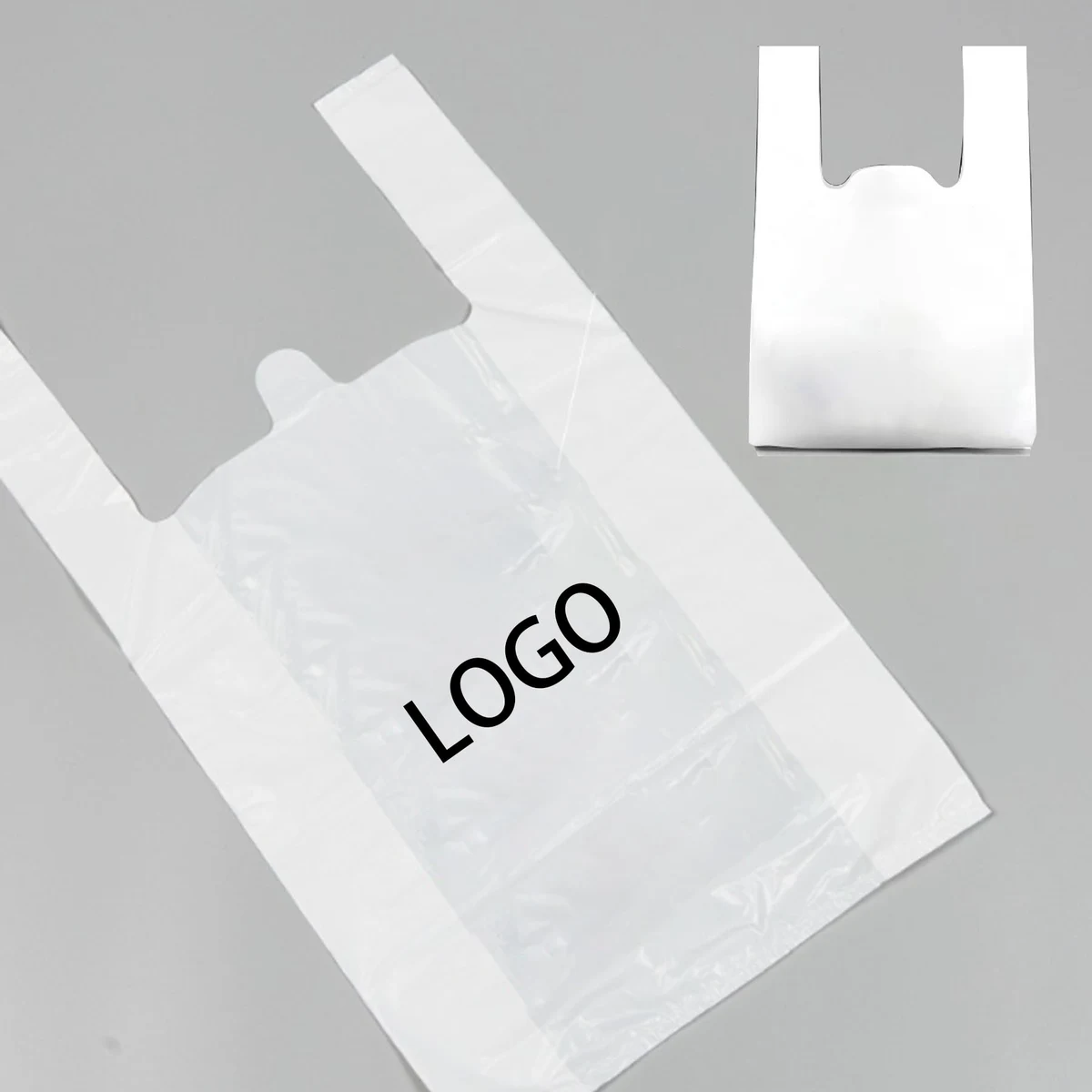 Eco-friendly Vest Plastic Shopping Tote Bag 1