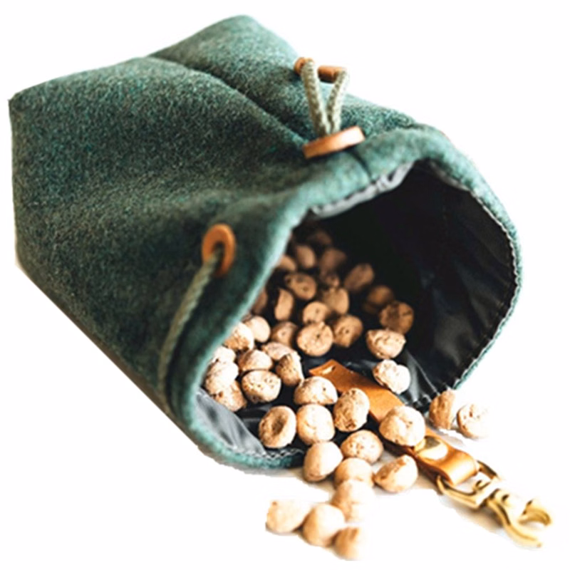 Pet Treat Travel Pouch Bag With Drawstring