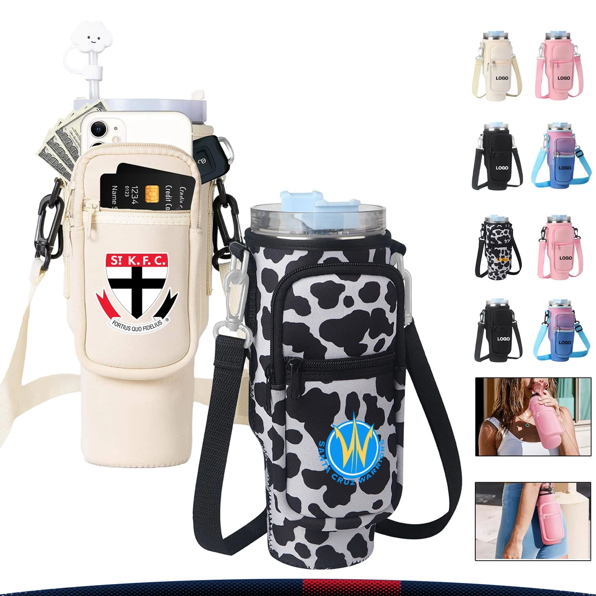 Amber Water Bottle Carrier Bag 1