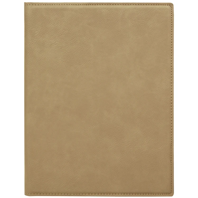 Light Brown Faux Leather Mini Portfolio 1