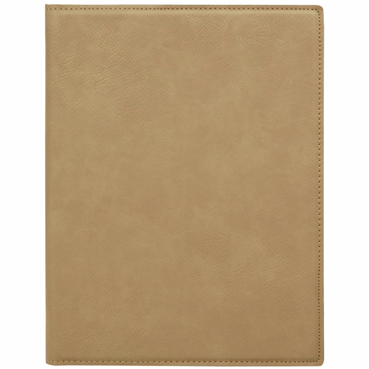 Light Brown Faux Leather Mini Portfolio