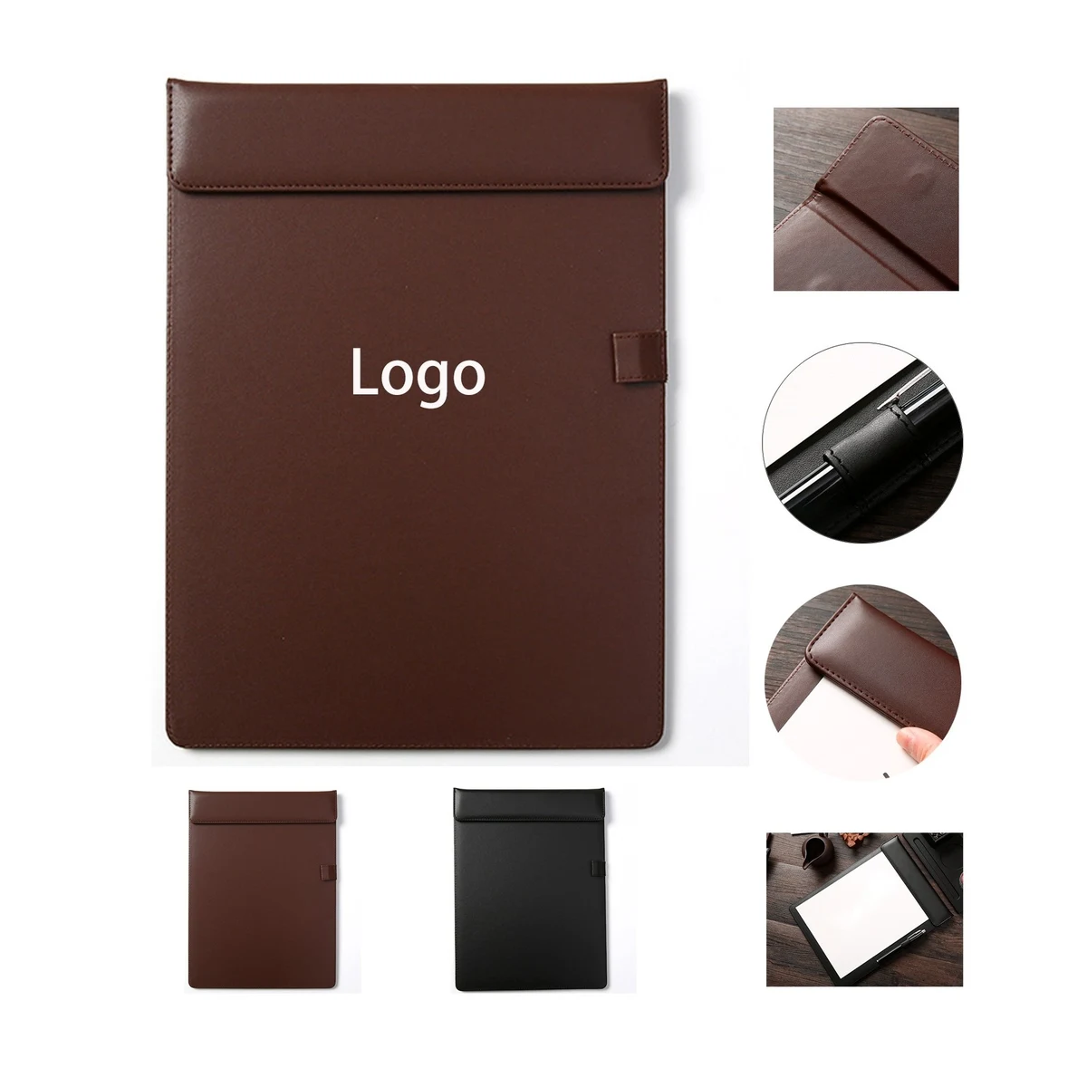 Leather Folder, custom award with logo imprint 1