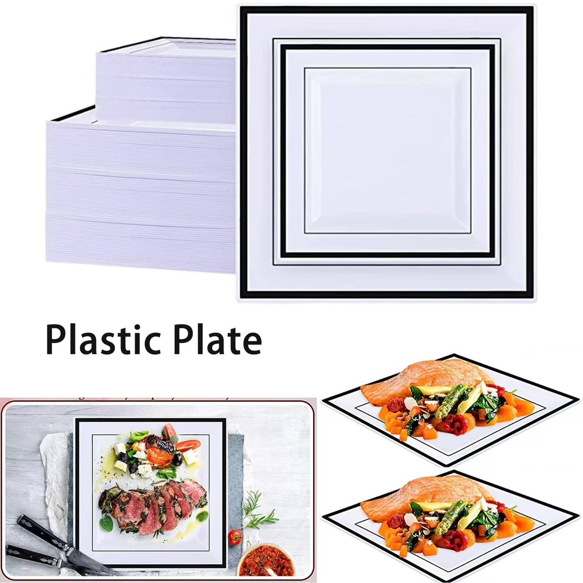 Wedding Party Plates Disposable Dinnerware 1