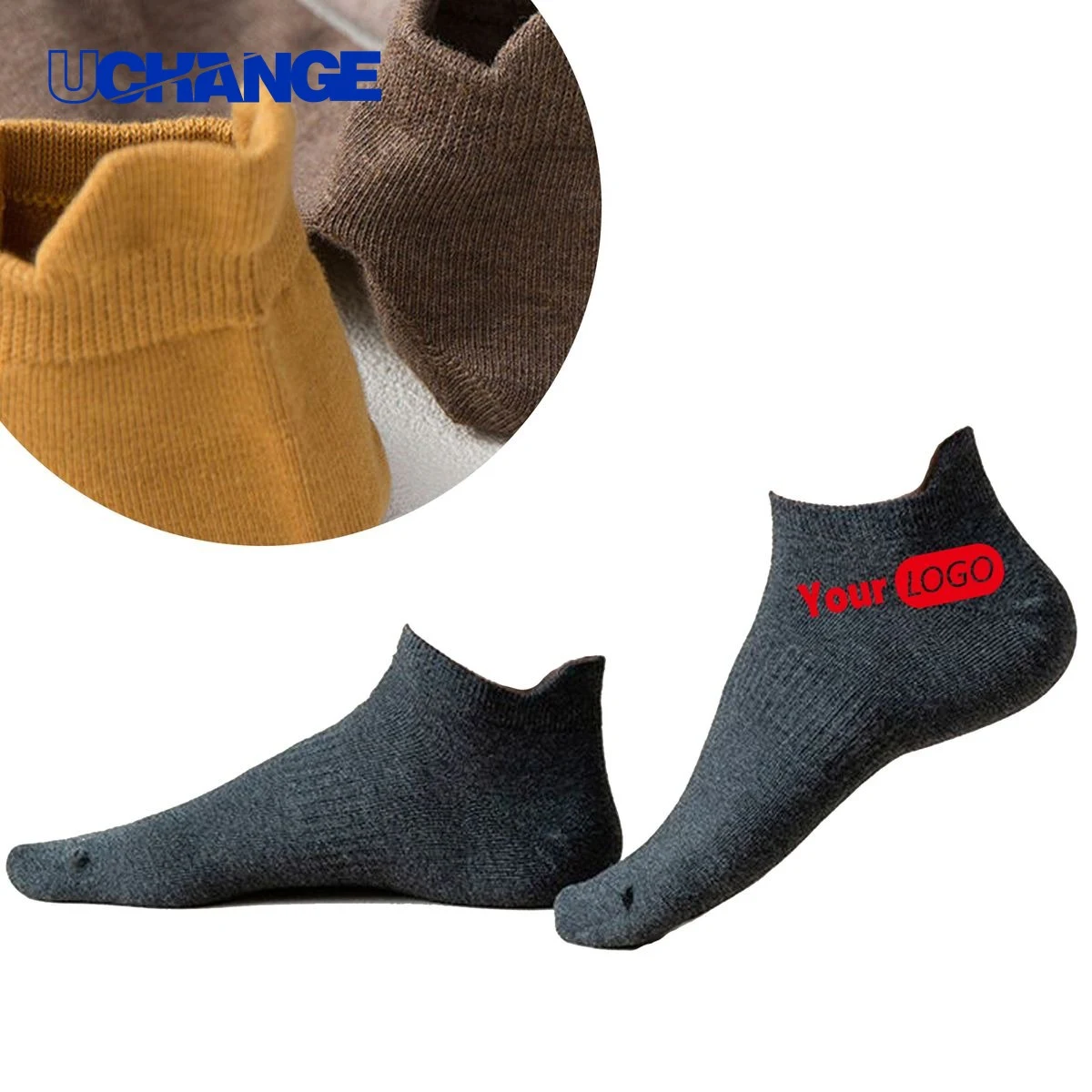 Custom Ankle Cut Knit Sports Socks 1