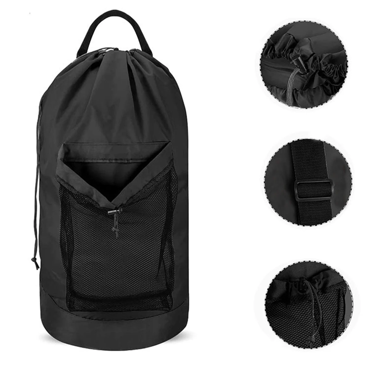Fabric Laundry Washing Backbag 1