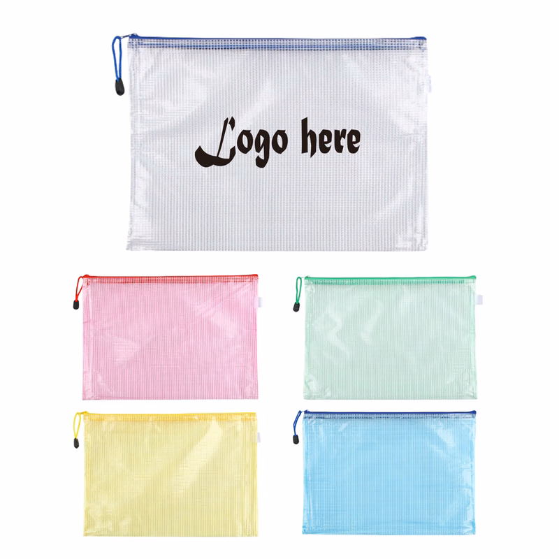 Waterproof Zipper File Bag For A4 Documents MOQ100
