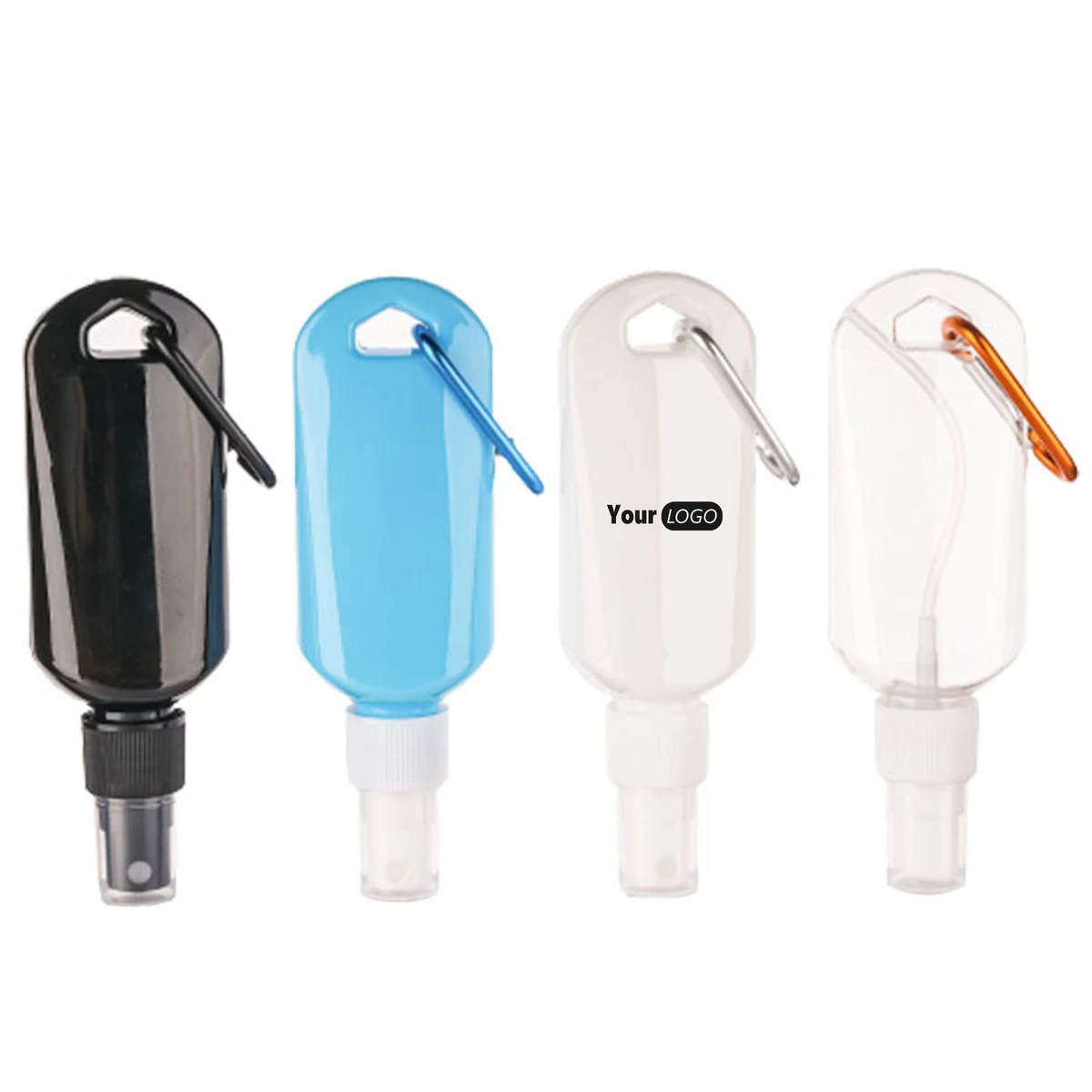 Plastic Hand Sanitizer With Clip - Portable 1