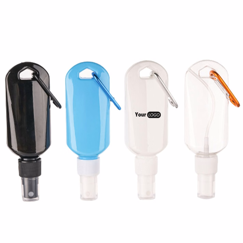 Plastic Hand Sanitizer With Clip - Portable