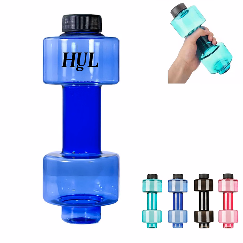 18 Oz Dumbbell Water Bottle