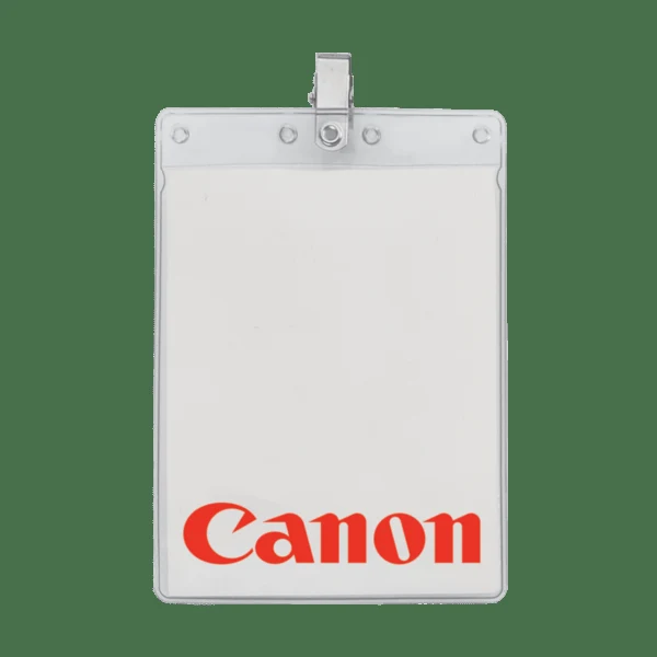 4" x 6" Printed Large Vertical Vinyl Pouch with Bulldog Clip 1