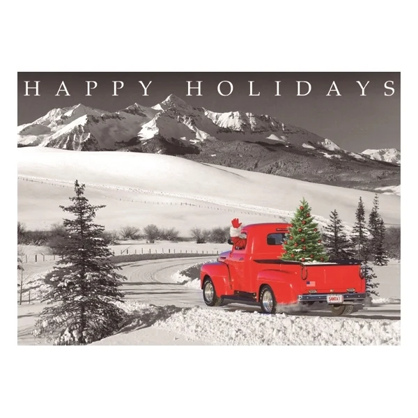 Classic Claus Christmas Greeting Card 1