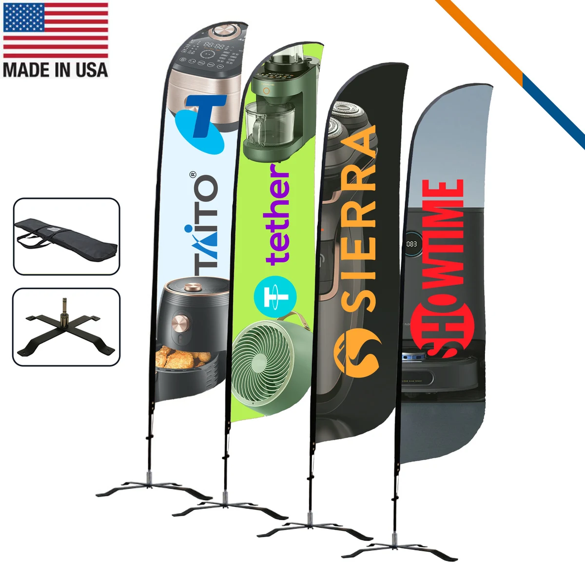 16.5' Scorpius Double-Sided Feather Flag 1