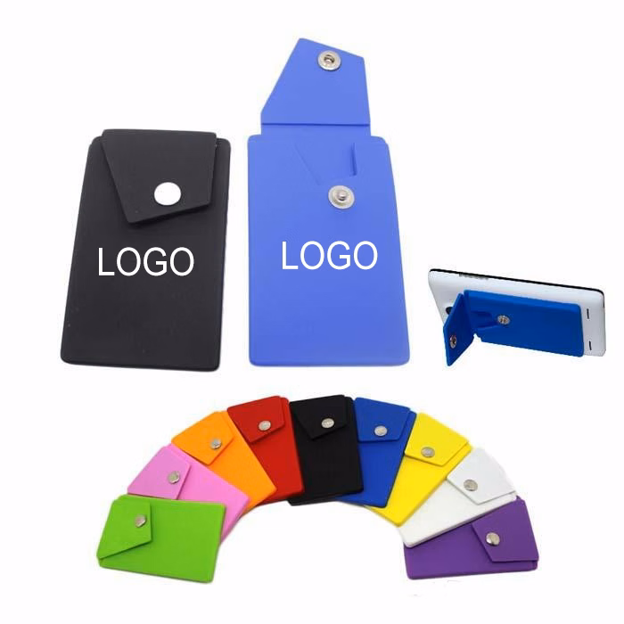 Silicone Phone Wallet with Adhesive on back
