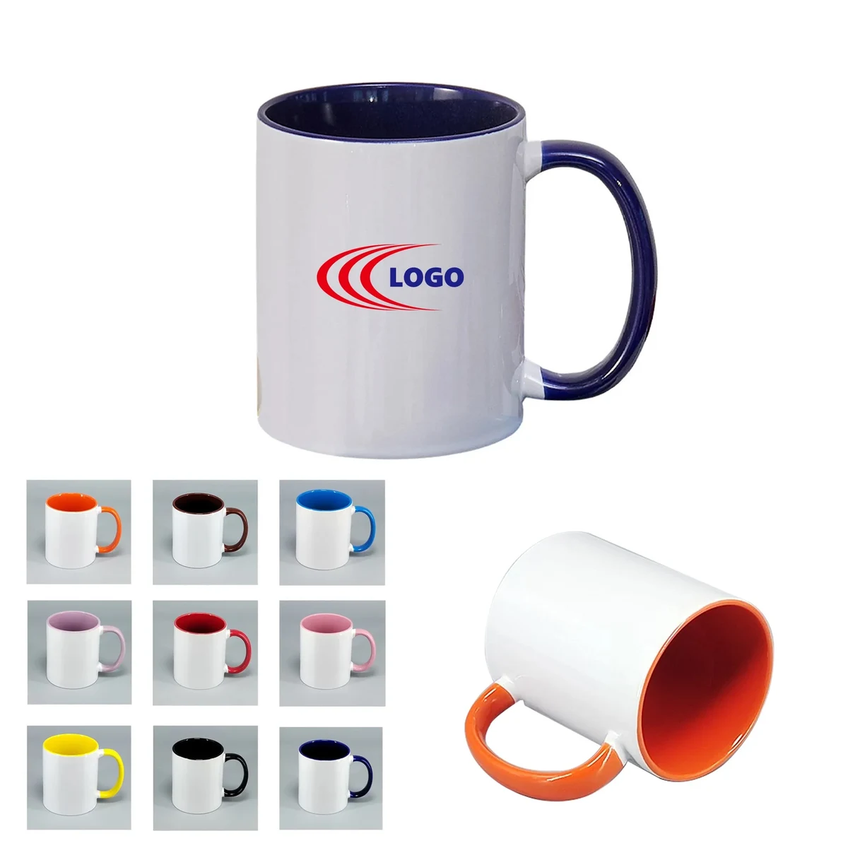 11 oz Two Tone Ceramic Mug MOQ 10pcs 1