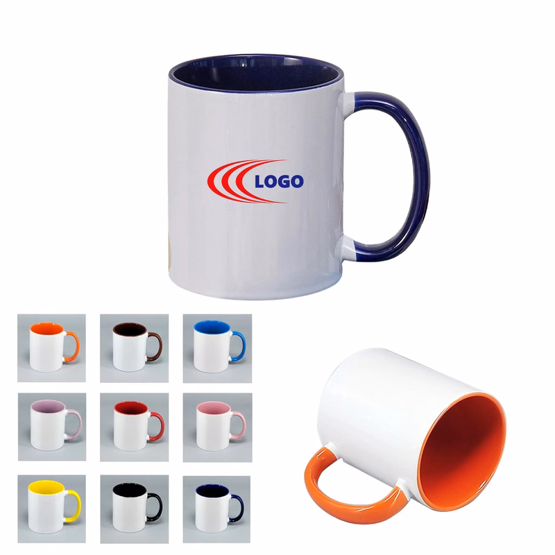 11 oz Two Tone Ceramic Mug MOQ 10pcs