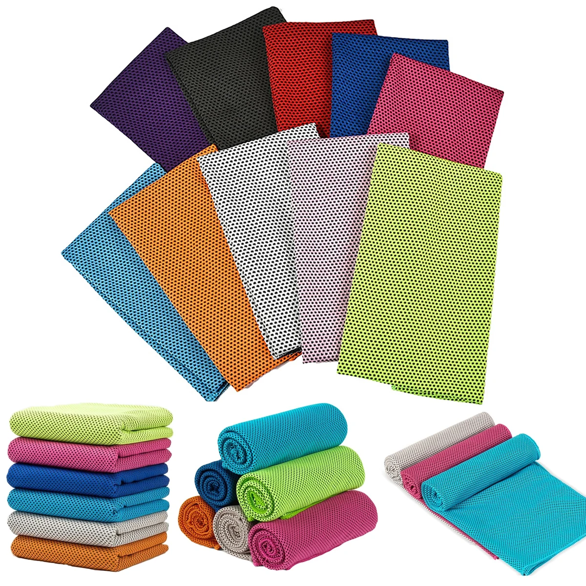 MOQ 50pcs Soft Cooling Towel for Instant Relief 1
