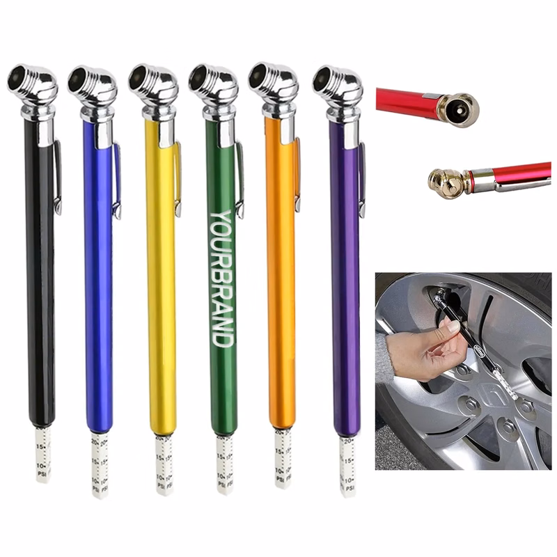 Custom Unique Portable Durable Pen Car Tire Pressure Gaug