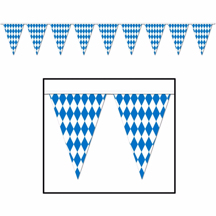 Oktoberfest Pennant Banners - 17" x 30'