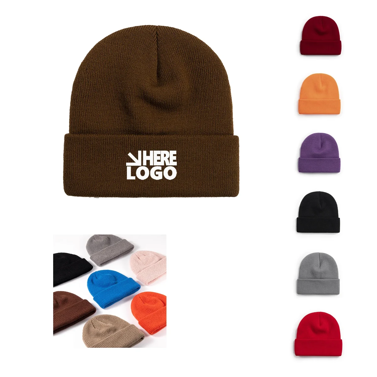 Roll Up Cuff Knit Beanie 1