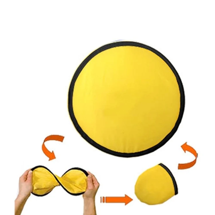 Foldable Polyester Flying Disc With Pouch 1