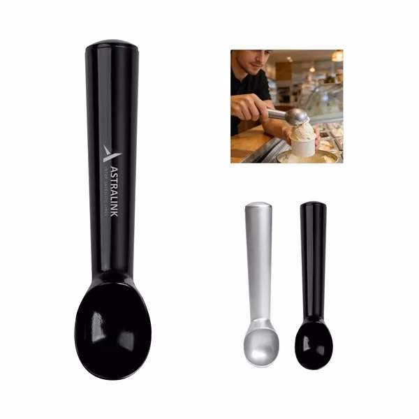 Custom 1.5 oz Aluminum Alloy Ice Cream Scoop with Nonstick Coating — Kitchenware