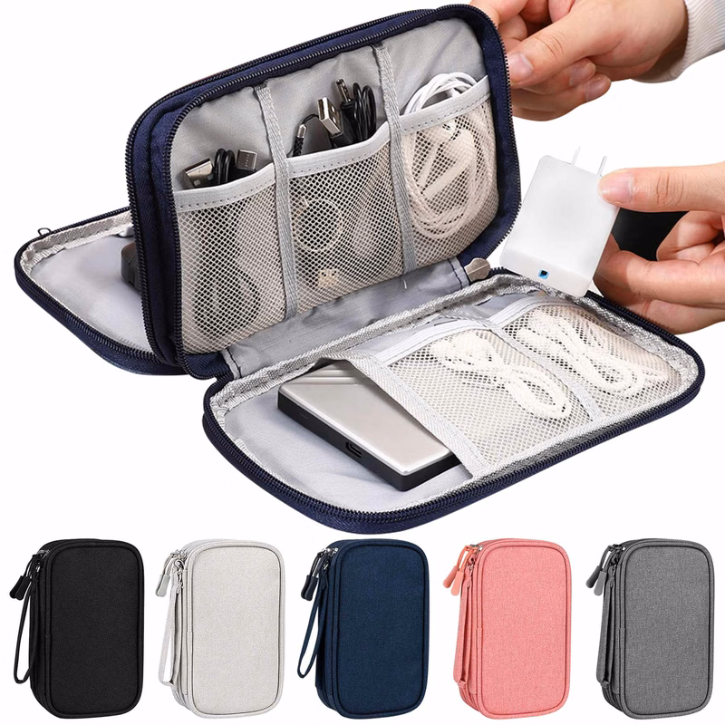 Travel Cable Organizer Pouch Electronic Accessories Case