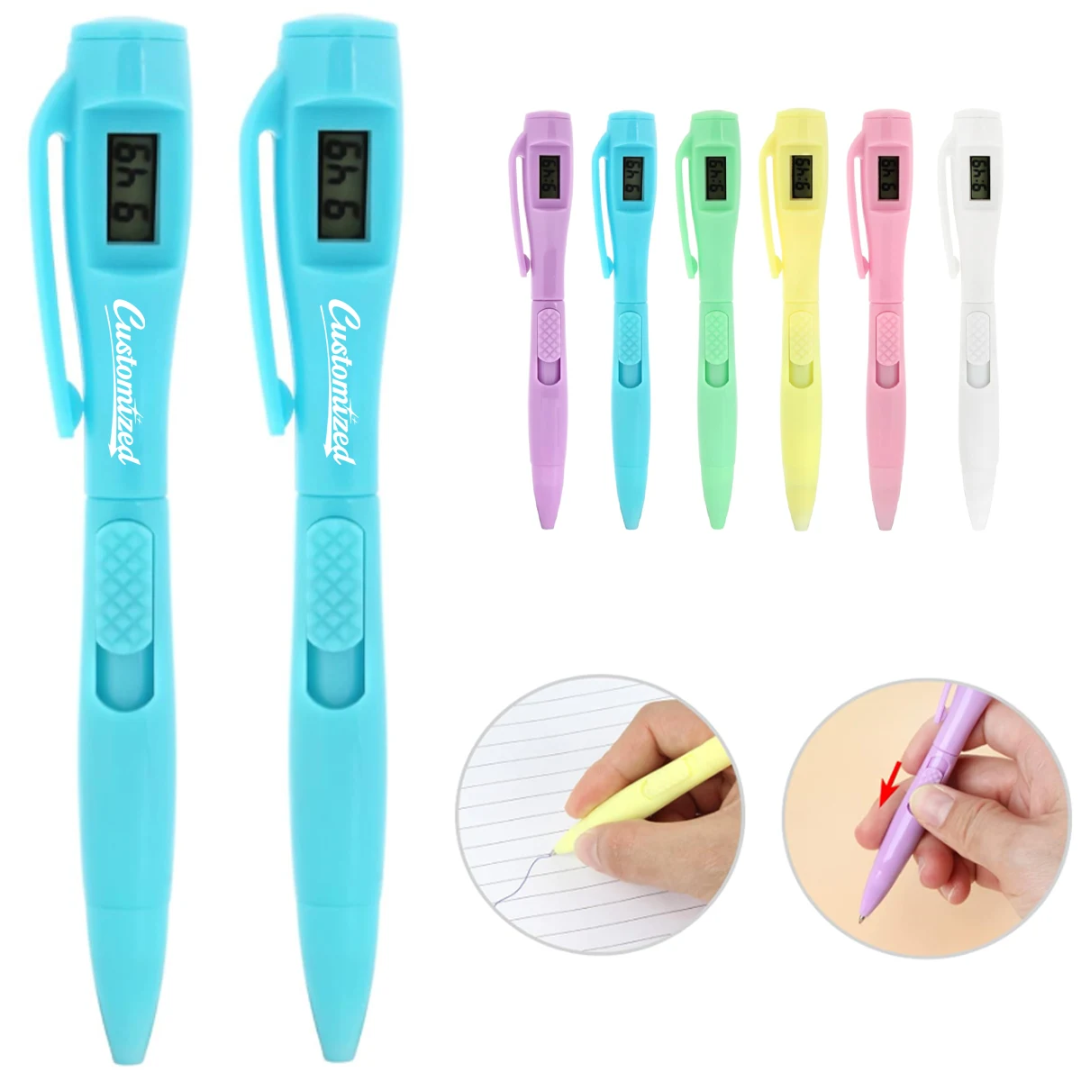 Ballpoint Pen with Built-In Digital Click Counter Display 1