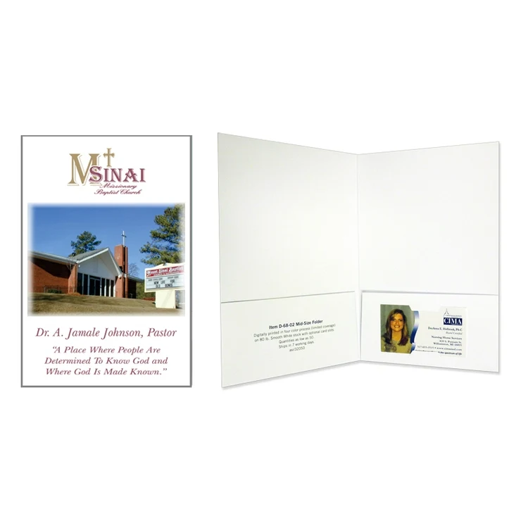Mid-Size Presentation Folders with Two Pockets 1