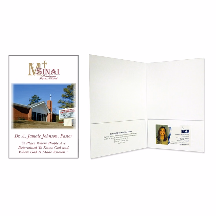 Mid-Size Presentation Folders with Two Pockets