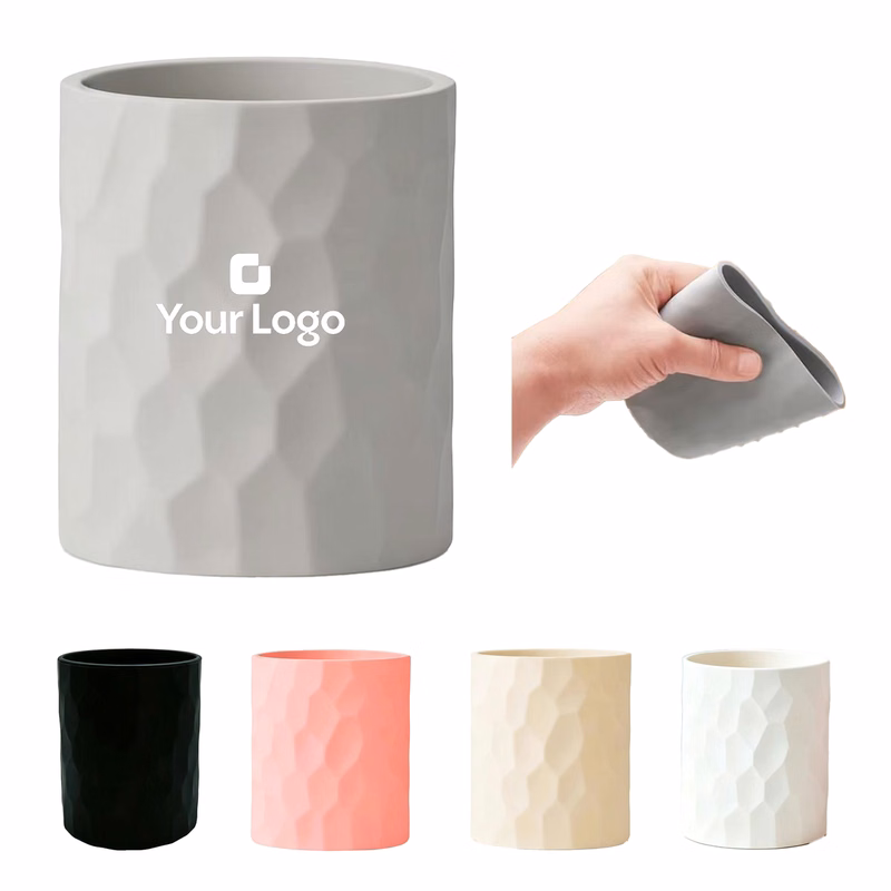 Silicone Pen Holder Desk Organizer Makeup Brush Storage Cup