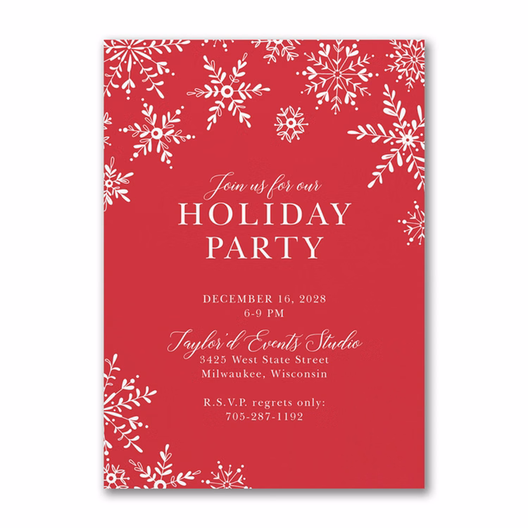 Personalized Snow Invitation