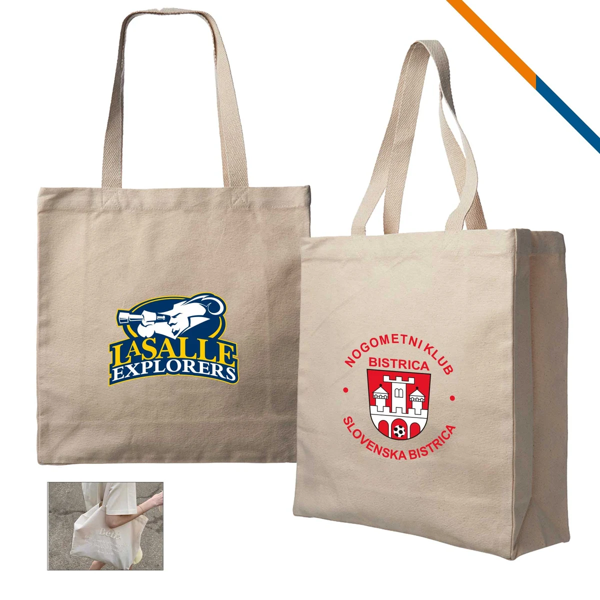 Beth Canvas Tote Bag, custom tote bag with logo imprint 1