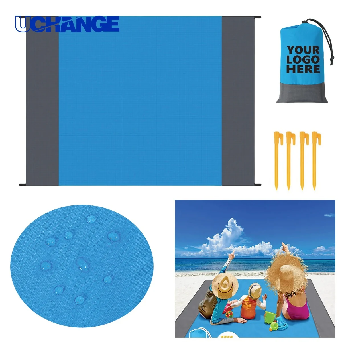 Waterproof Sandproof Foldable Beach Blanket 1