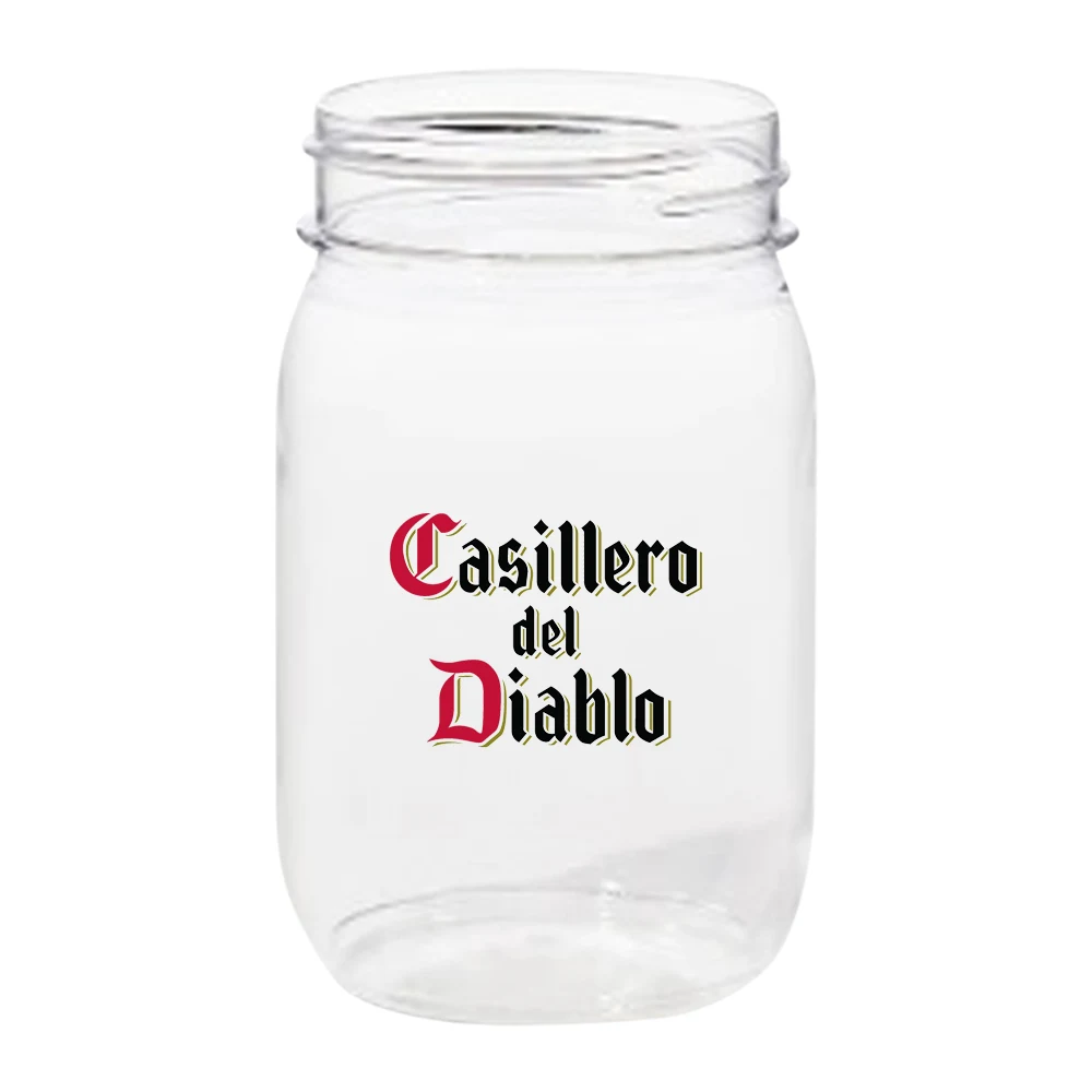 16 oz. Plastic Mason Jar 1