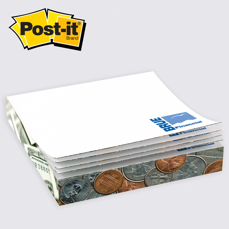 Post-it® Custom Printed Notes Slim-Cube - 2-3/4" x 2-3/4" x 1/2"