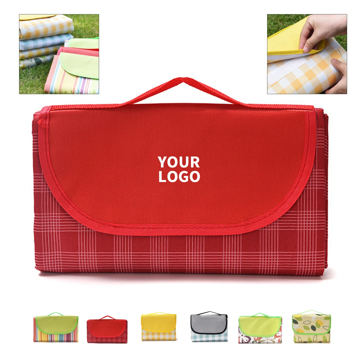 Lightweight Picnic Blanket Roll Up Design 1