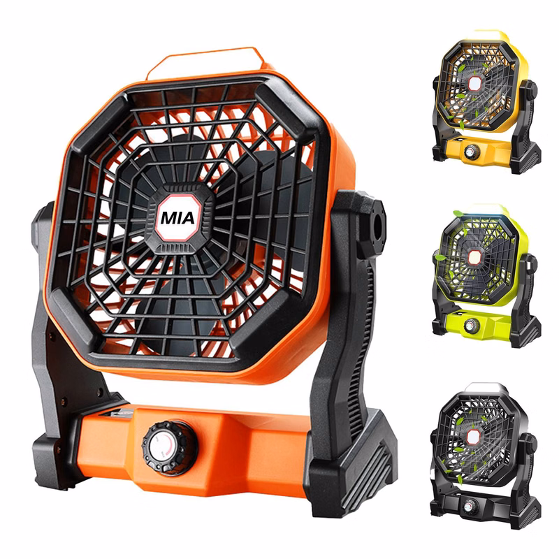 Portable Camping Fan with LED Light