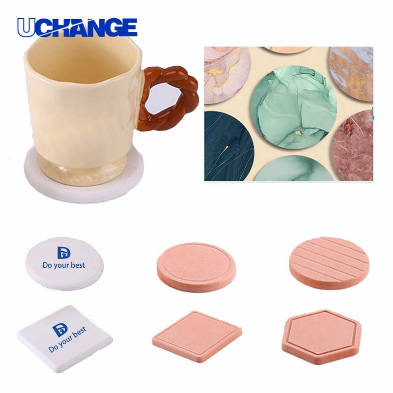 Personalized Shape Diatomaceous Coaster Mat