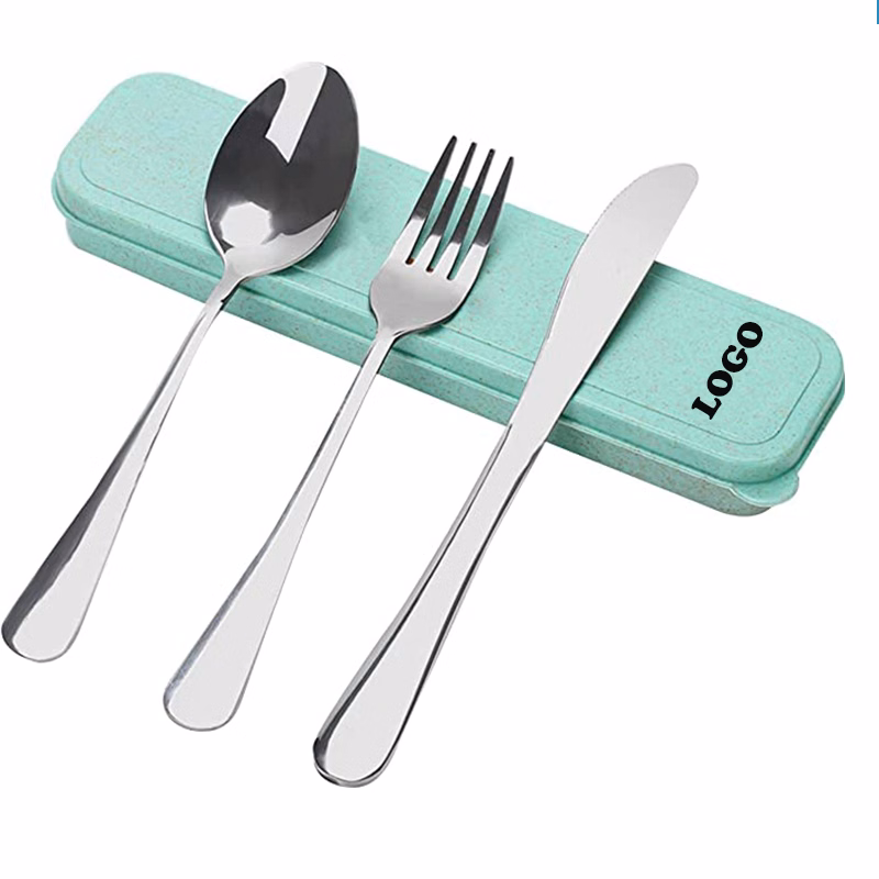 3-Piece Portable Utensils Set w/ Case