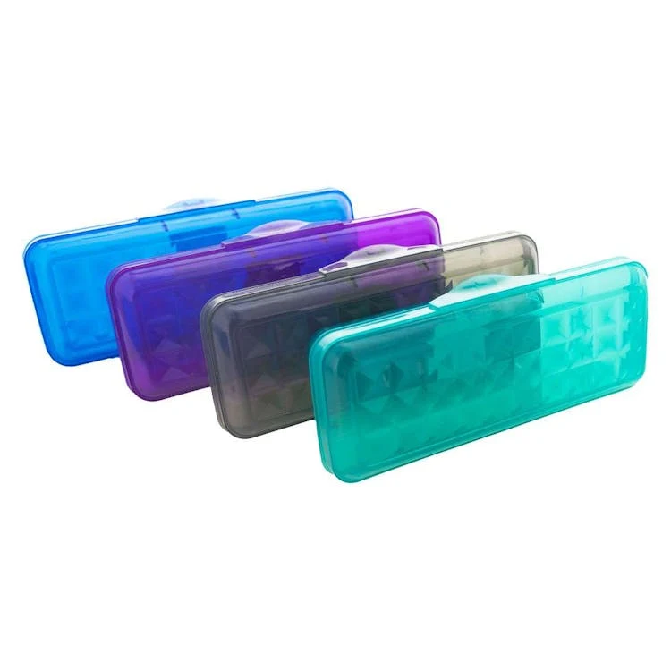 Pencil Boxes - 8" 4 Colors Snap Closure 1