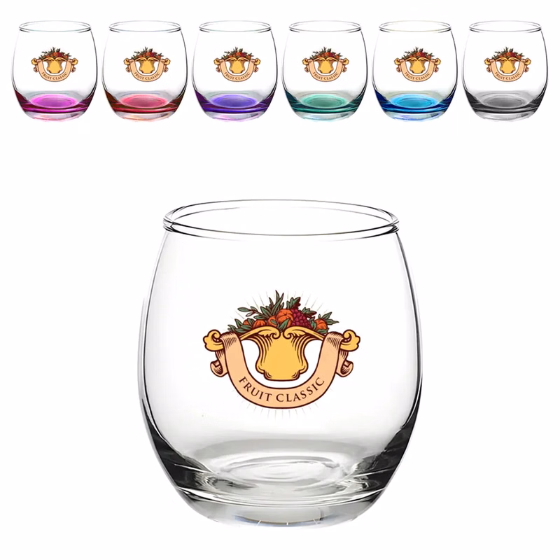 Majestic Gleam Stemless Wine Glasses
