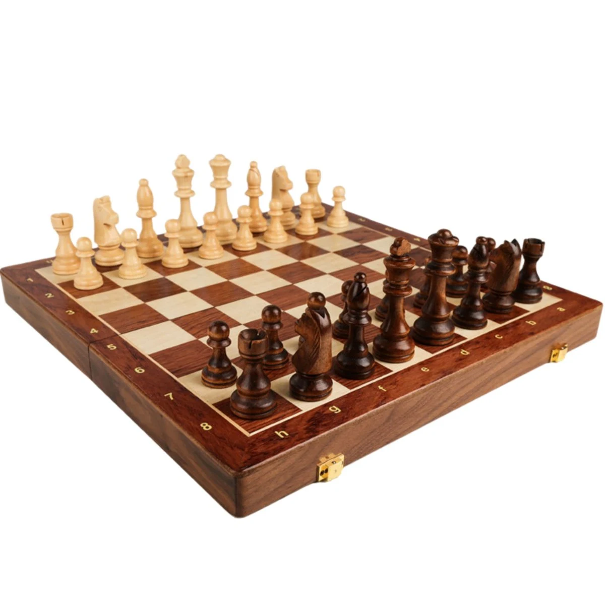 MOQ1 Folding Wooden Chess Set 1