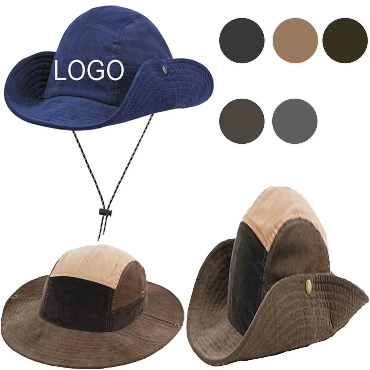 Spot Full Color Wide Brim Outdoor Hat 1