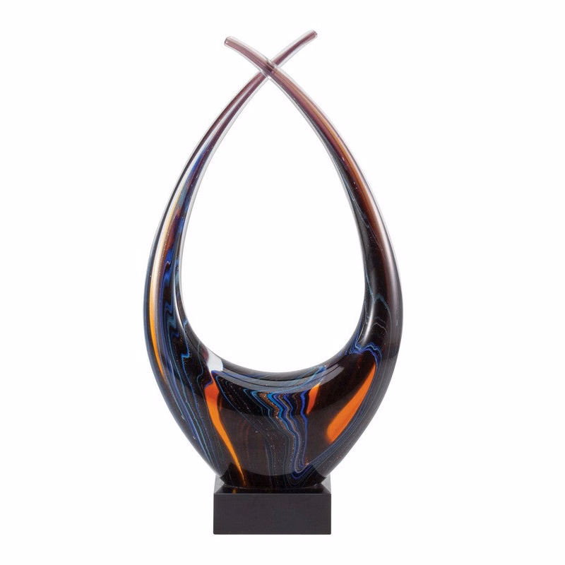 13.25" Art Glass Sculpture